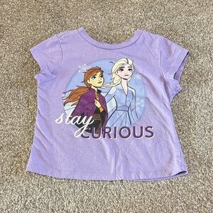 Disney Frozen Stay Curious Purple T-Shirt